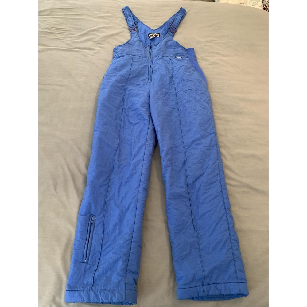 Skor Snow Pants Mens Large 42x30‎ Blue Insulated Bib Overalls Ski Winter Gear